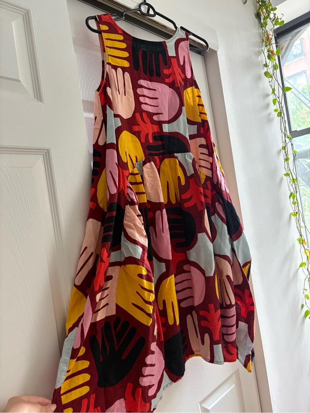 Gorman Multicolor Handprint Midi Dress
